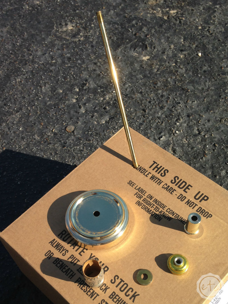 DIY Lamp Transformation... How to Color Transparent Glass with Happily Ever After, Etc.