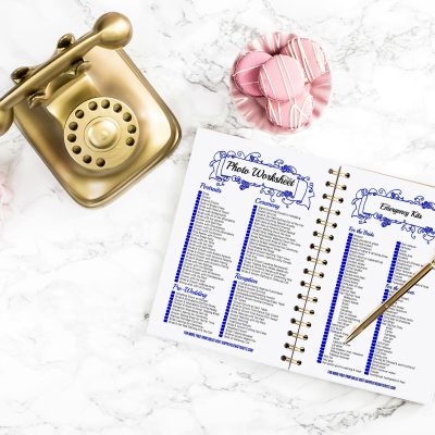 Wedding Binder - 42 Page Blue Wedding Binder