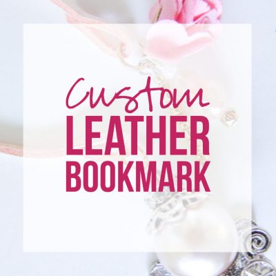 Custom Leather Bookmark with Charms and Beads