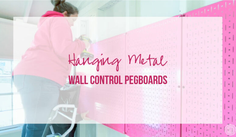 Hanging Metal Wall Control Pegboards in my new Work Shed!