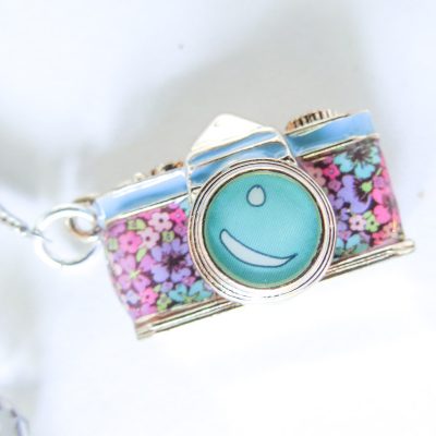 Holographic Dangle Charm Leather Bookmark