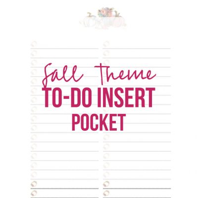 Fall Insert To-Do (Pocket, Printable)